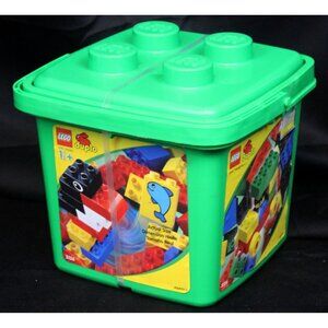 40 Pc 2001 Lego Duplo Baby Preschool Building Toy 3126 Container Bin Storage